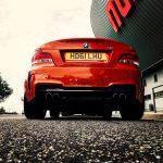 BMW 1M hybrid turbo custom exhaust